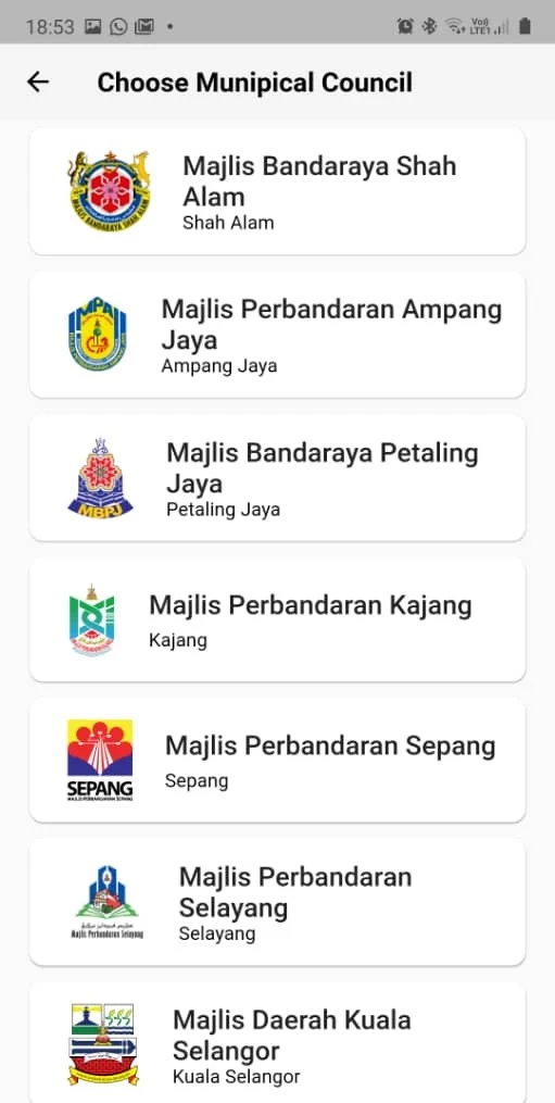 Smart Selangor Parking screenshot